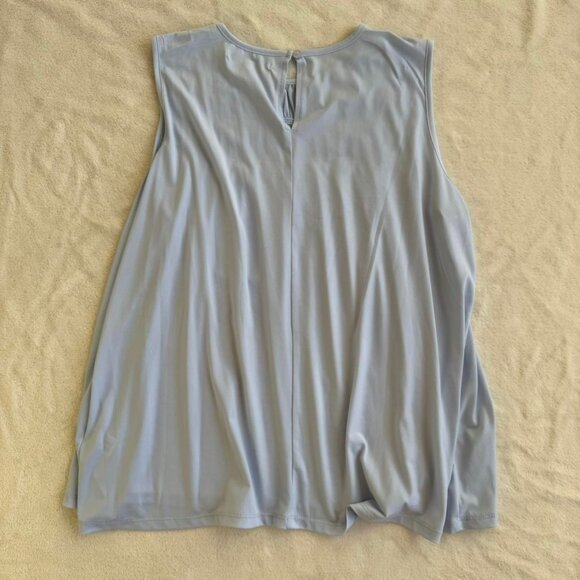 alfred sung blue ruched top - Picture 4 of 6